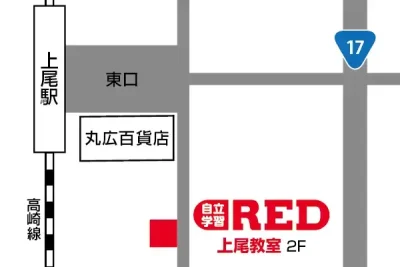 RED上尾教室の周辺MAP